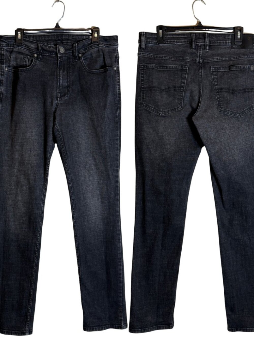 Buffalo by David Bitton Jackson Straight Stretch Denim Jeans Men's 32x34 Black